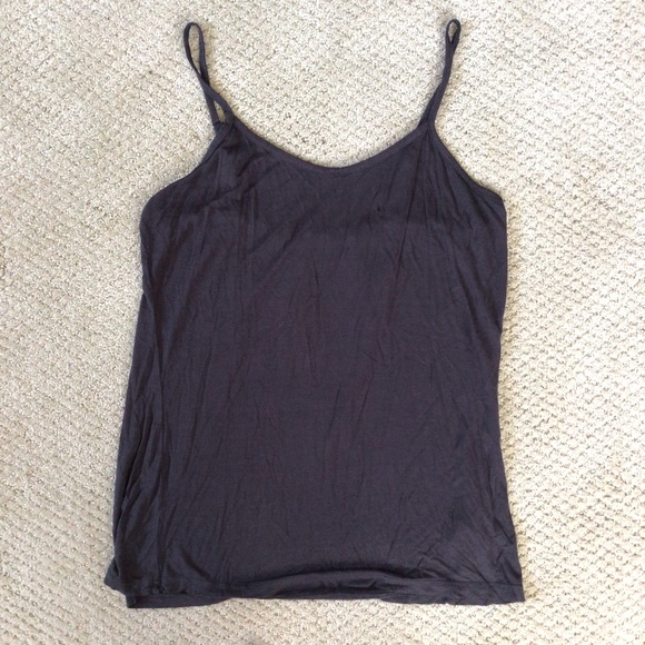 Lisa Z Charcoal Gray Sharkbite Hem Top & Cami - Picture 7 of 10
